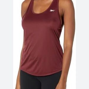 Reebok ID Train Mesh Back Tank Maroon Size Small Adult Women NWT